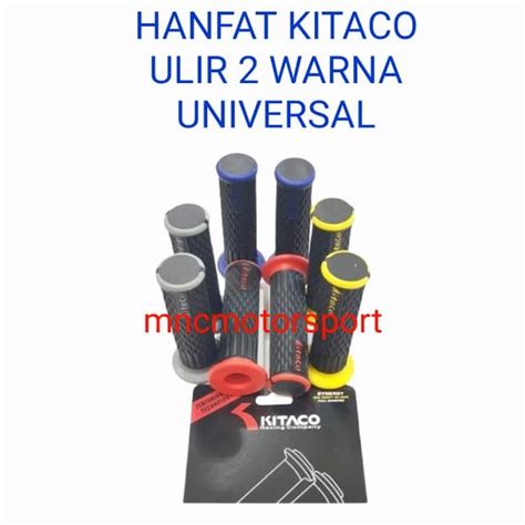 Jual HANDGRIP HANFAT KITACO ULIR 2 WARNA UNIVERSAL GRIP KARET Di Lapak