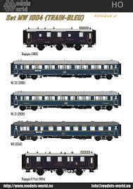 Lsmodels Coffret Prestige De Voitures Train Bleu Avec Fourgons