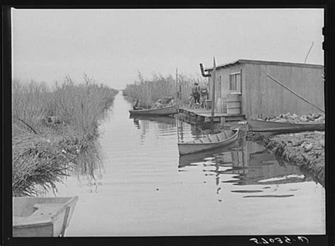 Spanish Muskrat Trappers Camp In Delacroix Island Louisiana