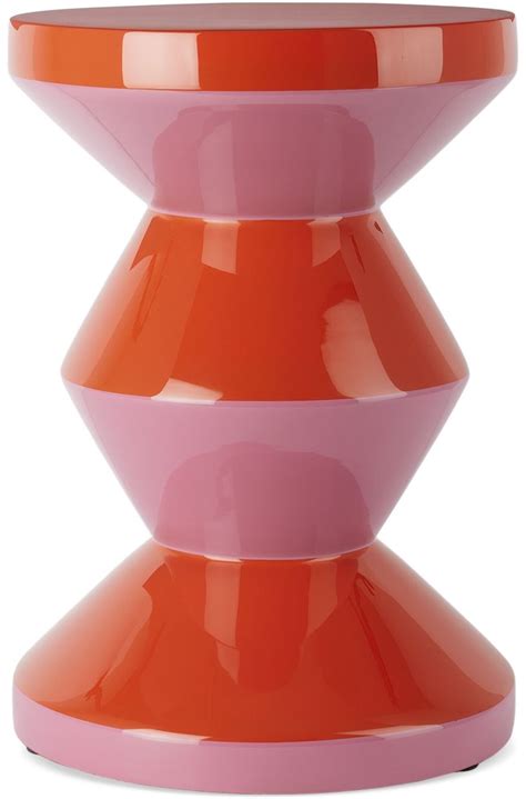 Pink Red Zig Zag Stool By Polspotten Ssense