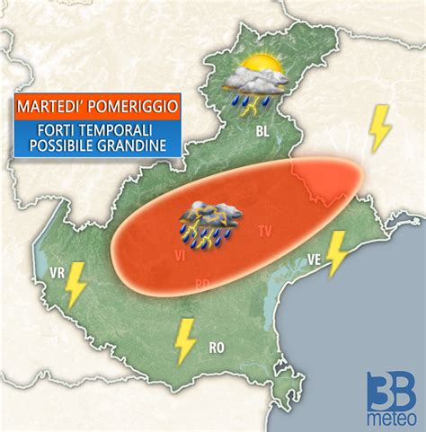 Meteo Veneto Forti Temporali E Possibili Grandinate B Meteo