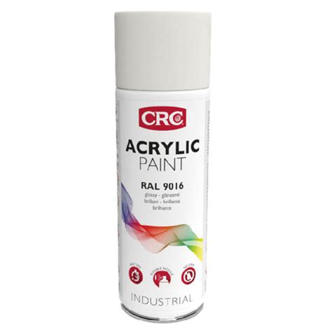 Crc Acryilic Paint Ral 9016 Traffic White Spray 400ml