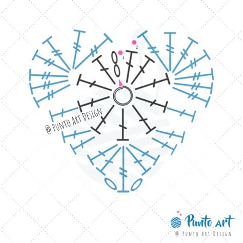 Heart ⋆ Crochet Diagrams ⋆ Free Patterns ⋆ Punto Art Design