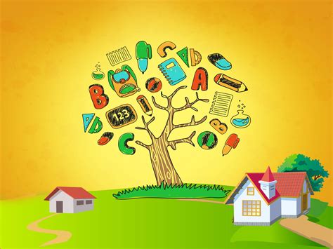 Download Golden Educational Tree Wallpaper | Wallpapers.com 