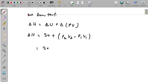 Solved One Mole Of A Non Ideal Gas Undergoes A Change Of State