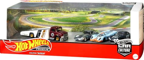 Hot Wheels Premium Zestaw Kolekcjonerski 4 Metalowe Samochody Zestawy Pojazdy Zabawki Id