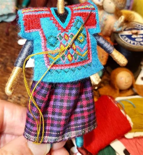 Pin On Sally Mavor Wee Folk Studio Felt Dolls Folk Doll