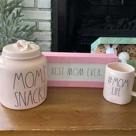 Rae Dunn Kitchen Rae Dun Pink Canister Mug And Sign Poshmark