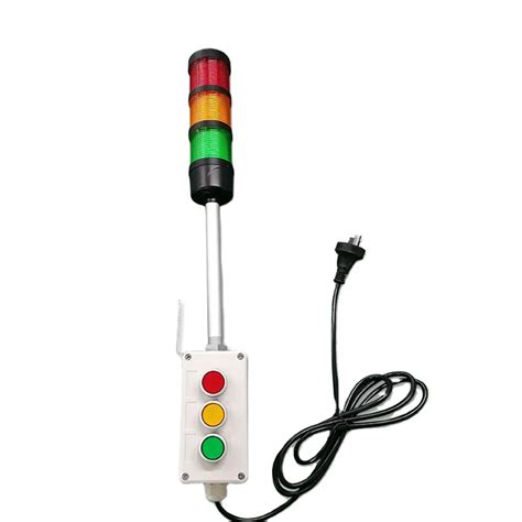 M F Andonled Tower Light With Switch Or Button For Cnc Machine Rygb