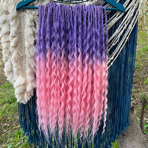 Purple Dreads Etsy