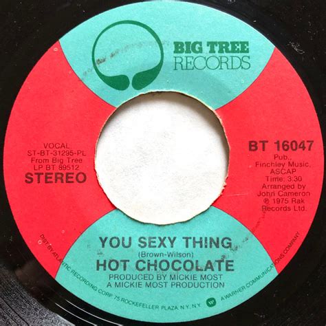 Hot Chocolate You Sexy Thing Vinyl Pl Plastic Products 7 45 Rpm 2 More 1975