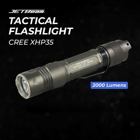 Jual JETBeam Flashlight Senter Tactical CREE XHP35 LED 2000