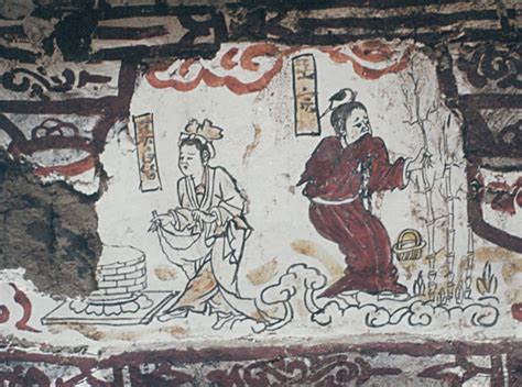 Ancient China Art Mural Painting Ancient Civilizations Relic