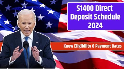 Direct Deposit Schedule Know Eligibility Payment Dates