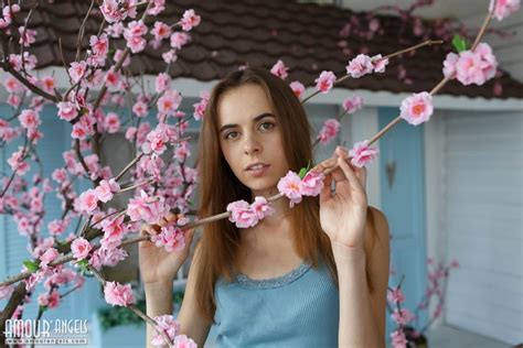 Slim Brunette Posing Nude