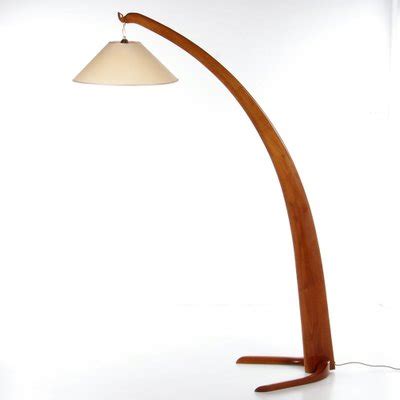 Distillation Lee Banquet Wood Arc Floor Lamp Literary Arts Barber Piano