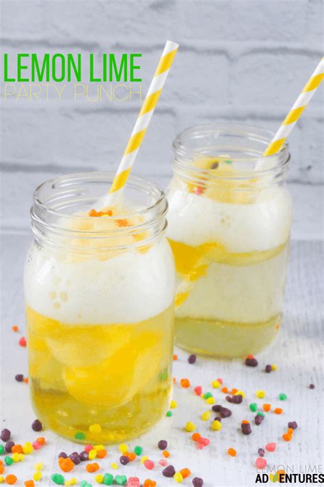 Totally Delicious Lemon Lime Party Punch