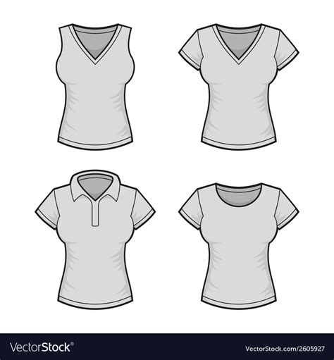 Ladies T Shirt Template