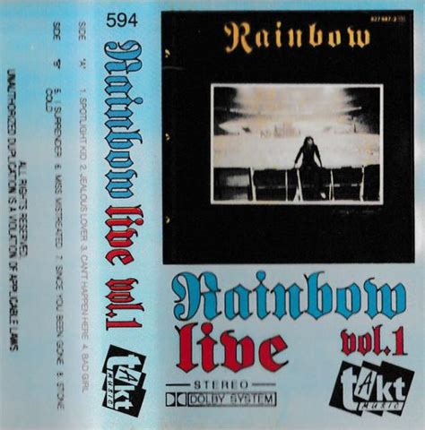 Rainbow - Live Vol. 1 - Encyclopaedia Metallum: The Metal Archives