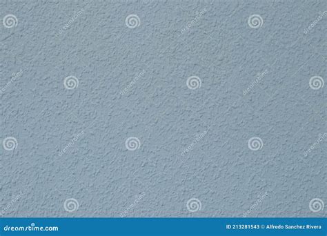 Pared Pintada Con Textura Gotele En Azul Pálido Imagen De Archivo