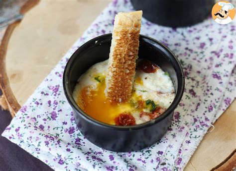 Oeufs Cocotte Chèvre Et Tomates Séchées Au Air Fryer Recette Ptitchef