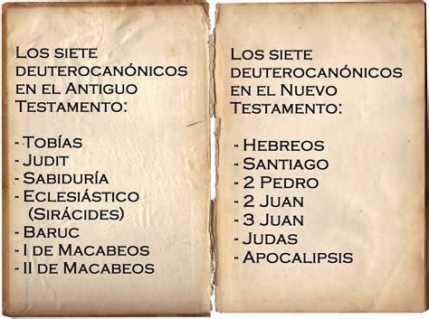 ¿cuáles Son Los Textos Deuterocanónicos Y Su Origen Preguntale A La