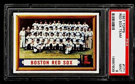 Baseball 1957 Topps Boston Red Sox Rands 1957 Red Sox Set Image Gallery