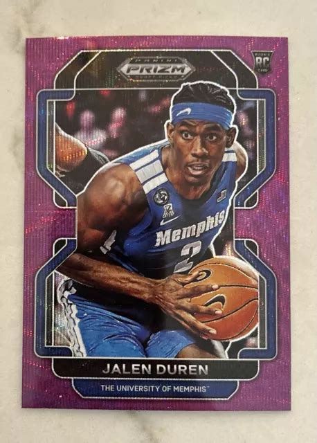 2022 23 PANINI PRIZM Draft Picks Violet Vague Prizm Jalen Duren 58