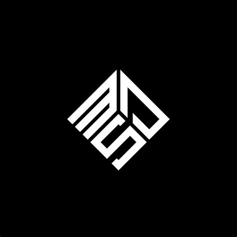 MSD letter logo design on black background. MSD creative initials ...