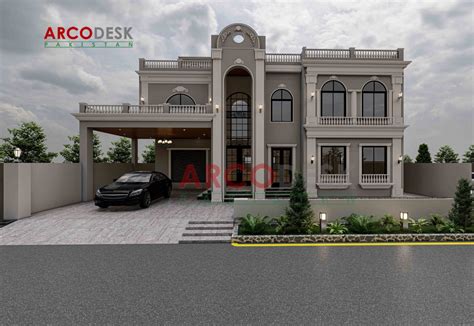 Kanal Beautiful Classical House Design At Peshawar