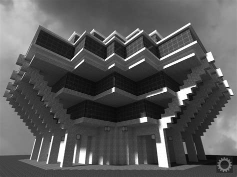 Gamers Design Brutalist Buildings On Minecraft