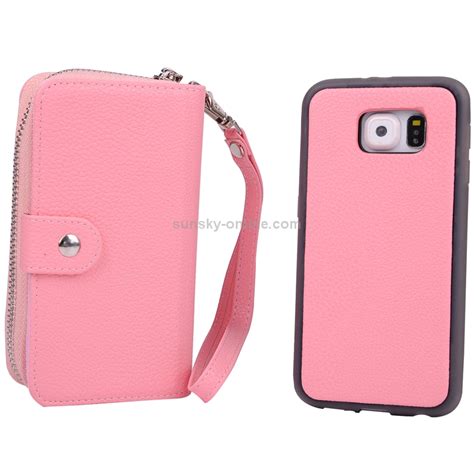 SUNSKY For Galaxy S6 G920 Multifunctional Separable Litchi Texture