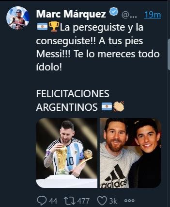 El Mensaje De Un Campe N Del Mundo A Lionel Messi Carburando