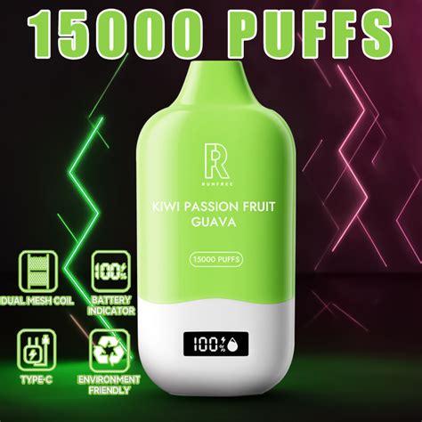 Smart Display Screen Disposable Vape Runfree 15000 Big Puffs Dual Mesh