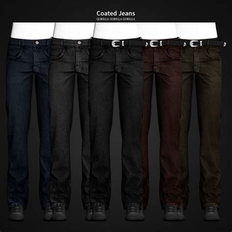 Sims 4 Cc Custom Content Male Clothing Straight Jeans Gorilla X3 Sims 4