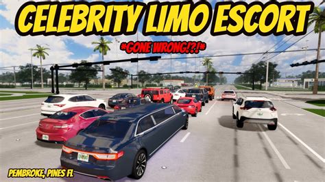 Pembroke Pines FL L Celebrity Limo Escort Rp Roblox TRAFFIC YouTube