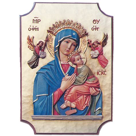 Our Lady Of Perpetual Help Plaque 90 4402 Tonini Church Supply