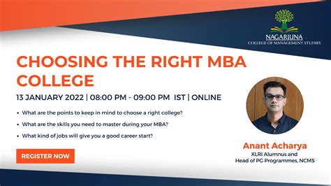 How To Choose The Right Mba College Youtube