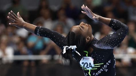 Simone Biles Conquist Su Octavo T Tulo Nacional Y Bati Un R Cord De