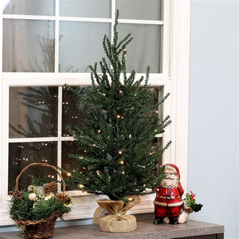 Sunnydaze Festive Pine Rbol De Navidad Artificial Con Luces Led