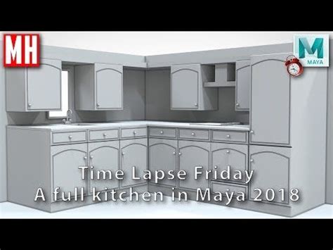 How To Model A Full Kitchen In Maya Timelapse Tutorials