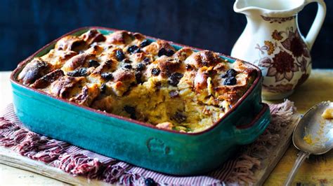 Hot Cross Bun Bread And Butter Pudding Recipe Bbc Food