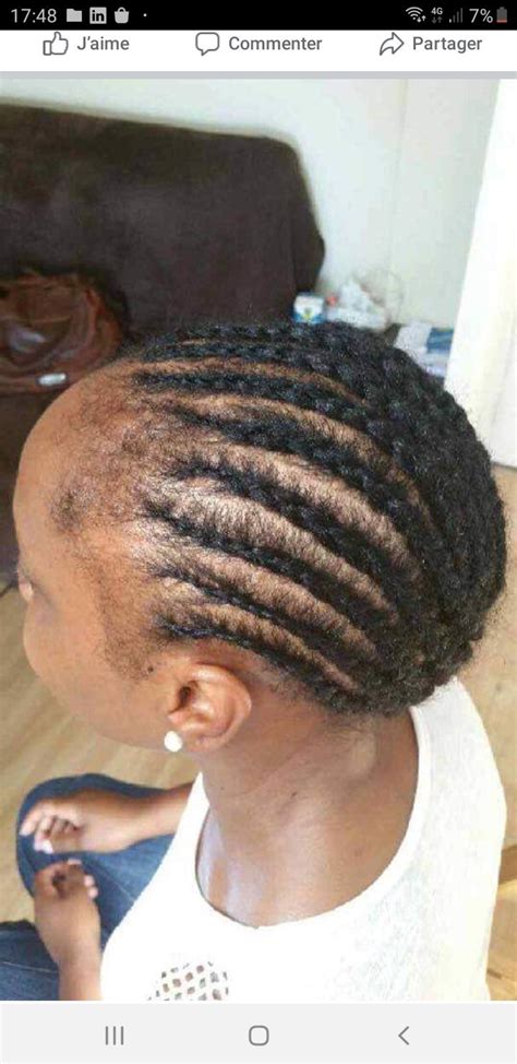 Nattes Coll Es Id Es Coiffure Afro Tresses Vanille Tissage