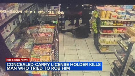 Wounded Ccl Holder Waits For Paramedics At Chicago Gas Station After