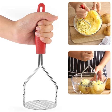 Stainless Steel Pressed Potato Masher Ricer Puree Juice Maker Potato