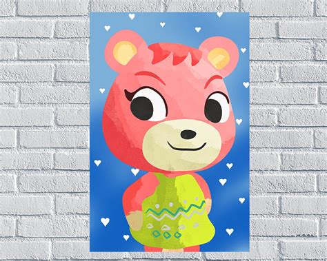 Cheri Animal Crossing New Horizons Harvs Island Villager Poster Digital