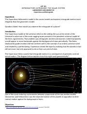 Solar System Lab Retrograde Docx Ast Introductory Astronomy