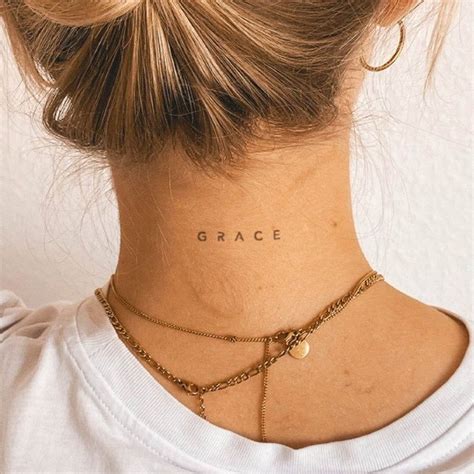 Grace 2 Week Tattoo Inkster Classy Tattoos Subtle Tattoos Dainty