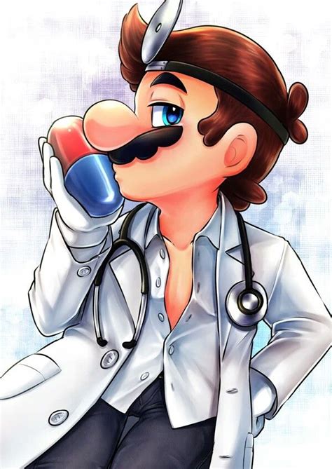 Doc Mario Fanart Super Mario Anime Mario