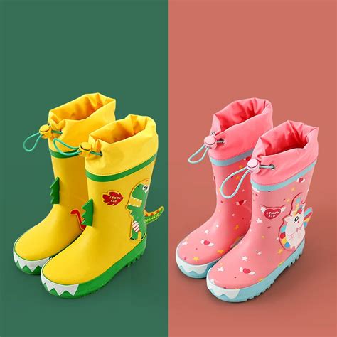 Bottes De Pluie Imperm Ables Pour Enfants Gar Ons Et Filles Chaussures